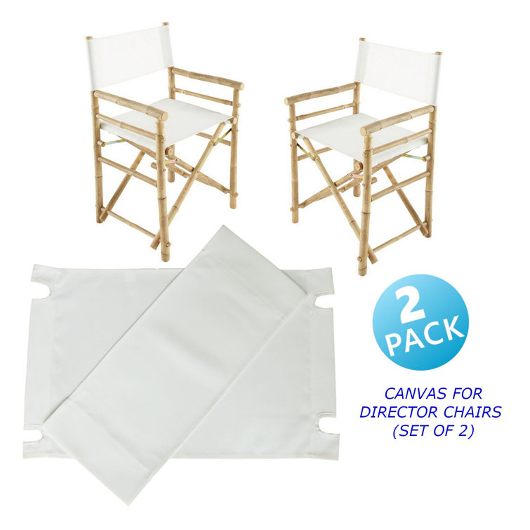 Bay Isle Home Canvas Box Cushion Director Chair Slipcover & Reviews Wayfair Canada